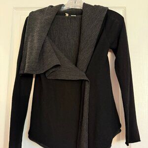 EUC Anthropologie Sweater/Cardigan, XS, Black & Grey
